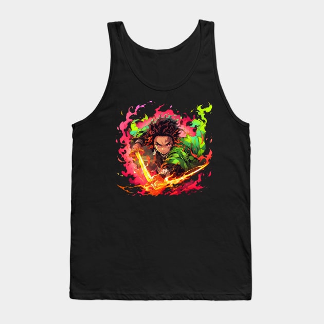 tanjiro Tank Top by Ninja banana